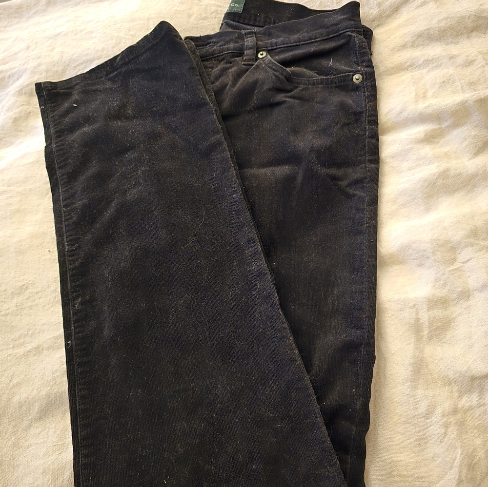 Ralph Lauren Black Corduroy Pants